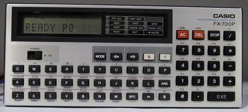 photo of the Casio FX-700P calculator