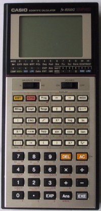 photo of the calculator Casio FX-8000G