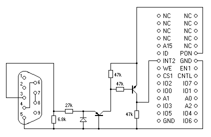 circuit diagram of the RS232 interface