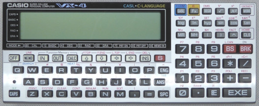 photo of the Casio VX-4 calculator